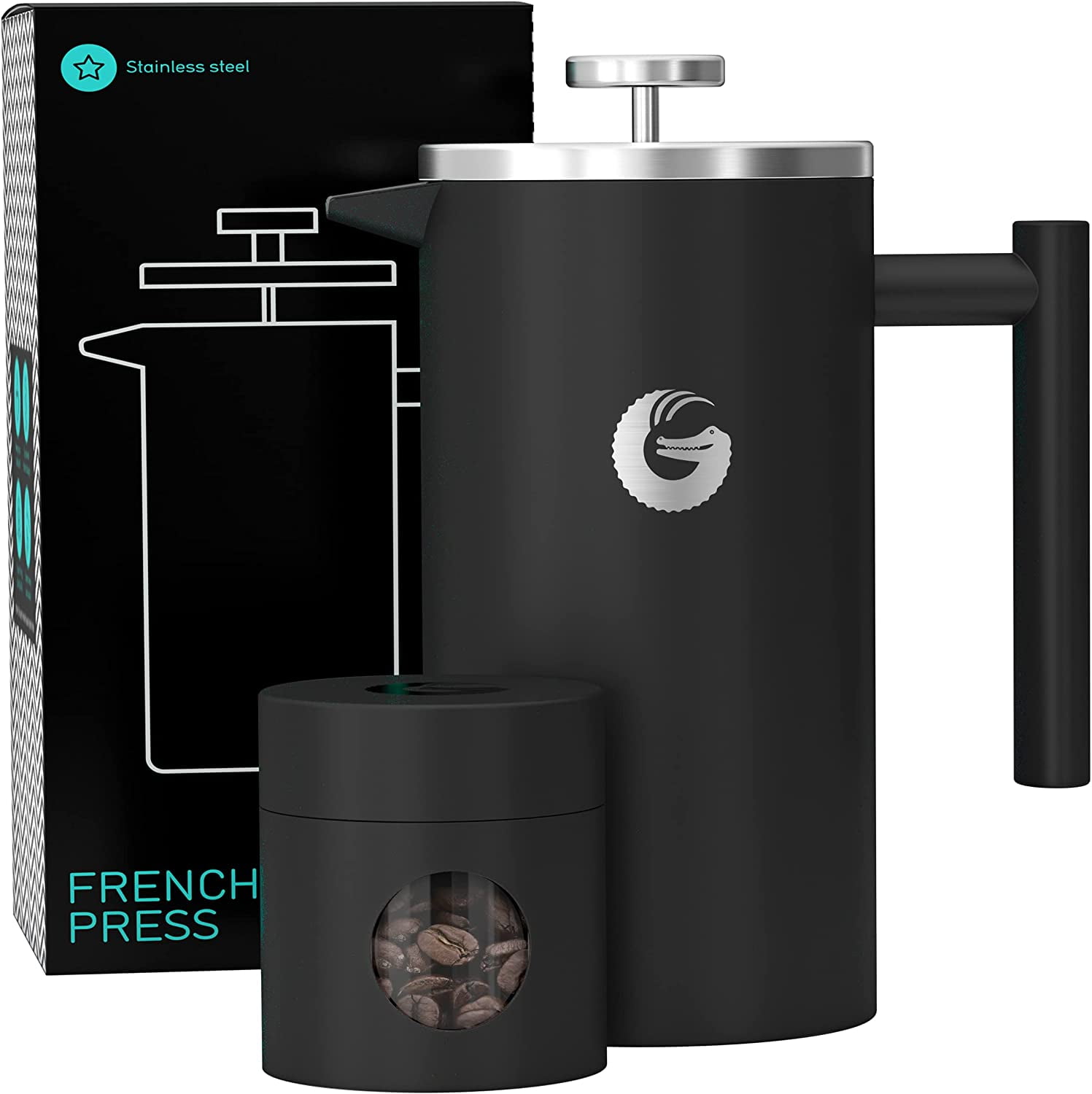 Coffee Gator 34oz French Press Coffee Maker, Thermal Insulated