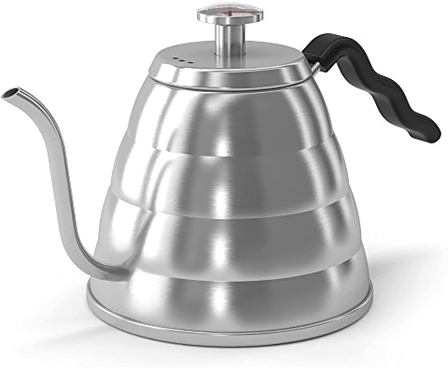 Restpresso 41 oz Stainless Steel Pour Over / Gooseneck Kettle - with  Thermometer Lid