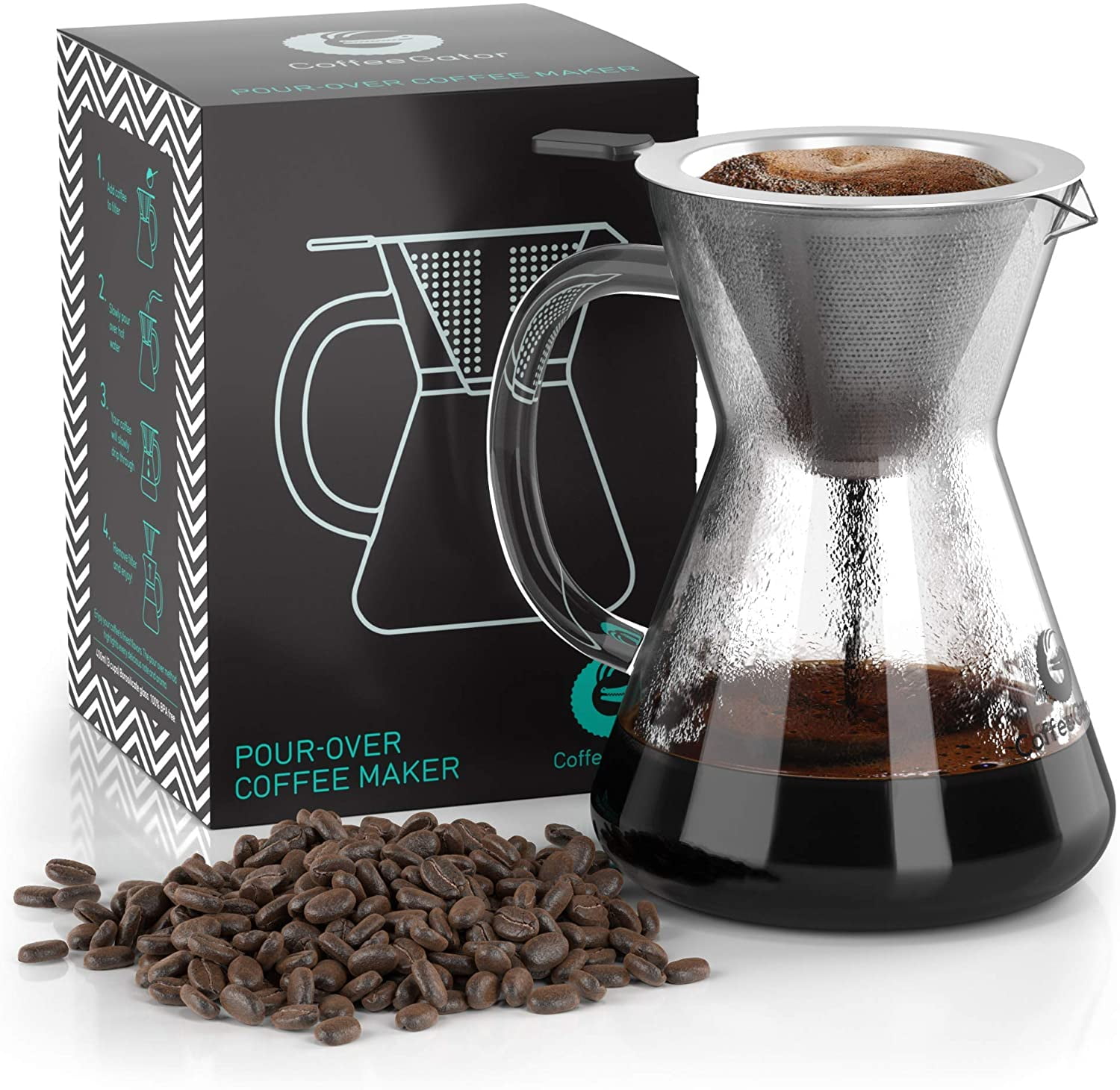 Pour Over Coffee Maker - 600ML – Coffee Bear