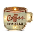 thumbnail image 1 of Coffee Gets Me Lit Wall Décor, 1 of 2
