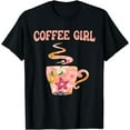 thumbnail image 1 of Coffee Girl - Coffee Lover Caffeine Beans Espresso Coffee T-Shirt, 1 of 3