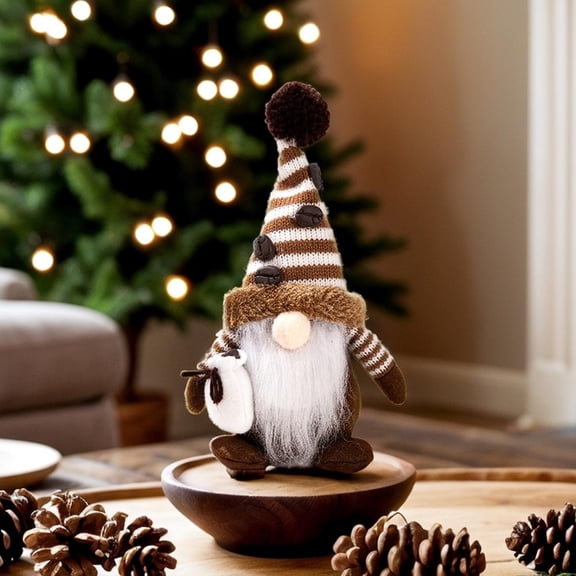 Coffee Gnomes Figurines -Swedish Tomte Elf Dwarf Decor, Coffee Bar Station Decor Collectible Figurines,Unique Themed Gnomes Gifts Decorative Trays Decoration for Home Office