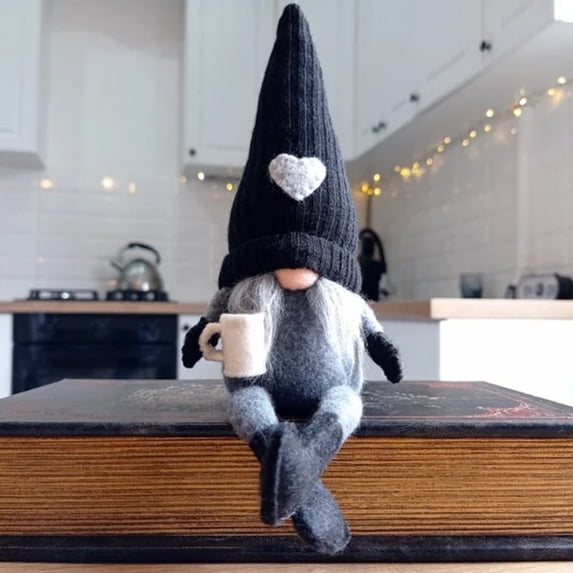 Coffee Gnomes Plush Decor, Coffee Table Coffee Bar Accessories Gnomes Decorations, Handmade Elf Dwarf Collectible Figurines Plush Doll for Home Decoration