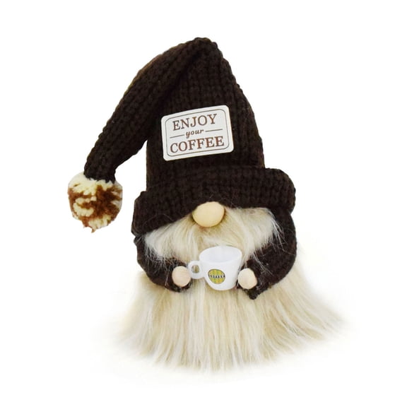 Coffee Gnomes Plush Decors,Coffee Bar Gnomes Decorations,Coffee Face Less Doll