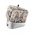thumbnail image 1 of Coffee Gnomes Toaster Cover 4 Slice, Large Kitchen Appliance Covers, Coffee Cups Beans Beige Plaid Toaster Oven Cover with Loop, Bread Machine Cover Polyester Dust Cover Protection, 1 of 4