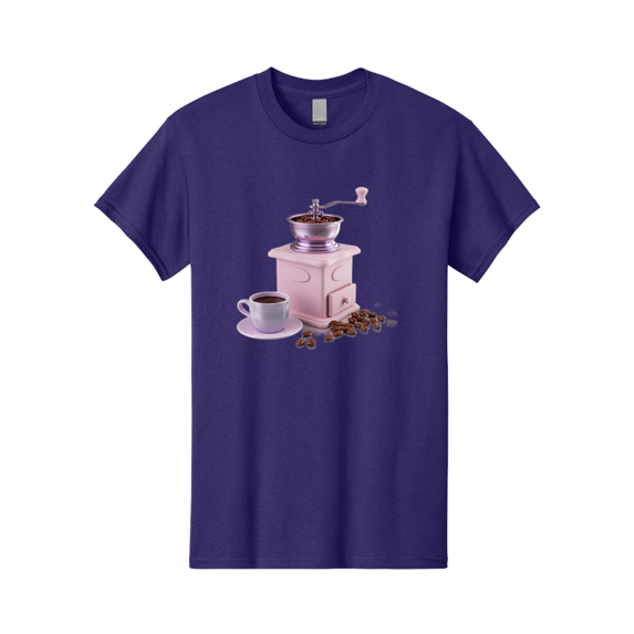 Coffee-Grinder-1 Mens Graphic Tee, 100% Cotton, Casual Summer Wear