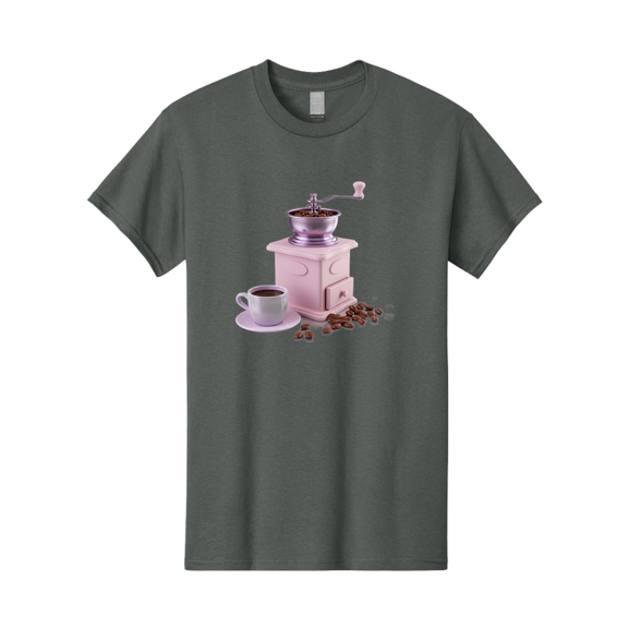 Coffee-Grinder-1 Mens Graphic Tee, 100% Cotton, Casual Summer Wear