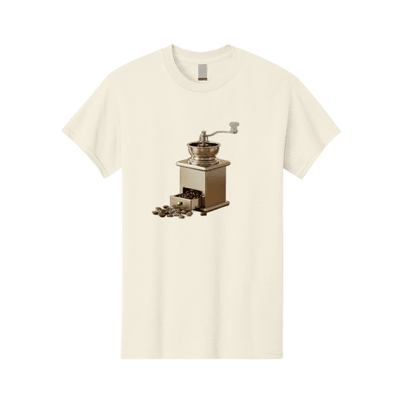 Coffee-Grinder-2 Mens Graphic Tee, 100% Cotton, Casual Summer Wear
