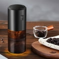 thumbnail image 1 of Coffee Grinder, Adjustable Coarseness Ceramic Burrs, USB Charging, Wireless Portable, Quiet Operation, with Cleaning Brush, Plastic Material, 1 of 8