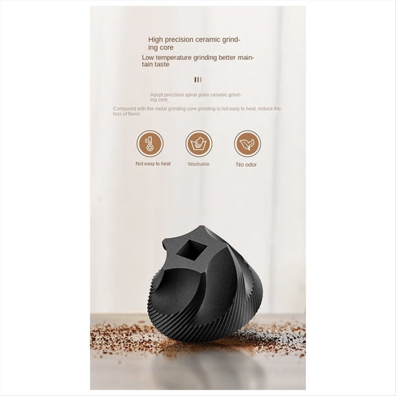 Coffee Grinder Charge Professional Stronger Adjustable Grinding Machine Portable Vacation Travel Cafe Grinder Black