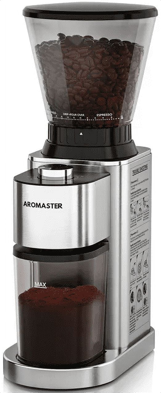 https://i5.walmartimages.com/seo/Coffee-Grinder-Electric-Aromaster-Burr-Grinder-Conical-Stainless-Steel-Bean-24-Grind-Settings-Timer-Espresso-Drip-Pour-Over-Cold-Brew-French-Press-Ma_391234ae-0d8c-4157-9a64-30f50c0f82f1.92f408ea3d8c1dc71b688a7257a06b22.jpeg