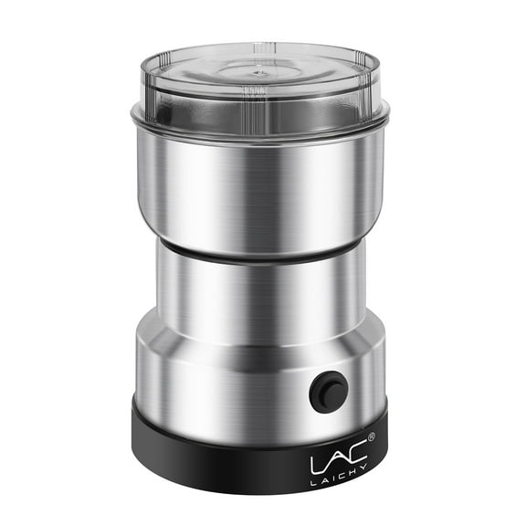 Coffee Grinder Electric, Mini Spice Grinder, 150W 10s Fast Grinding, Dry Grain Mill for Spices Seeds Rice Beans Seasonings, with Stainless Steel Blade