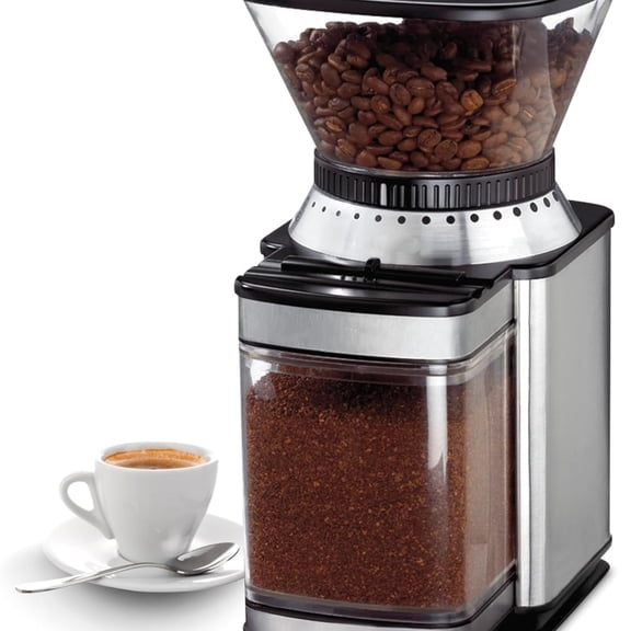 Coffee Grinder, Electric One-Touch Automatic Burr Coffee Grinder with 18-Position Grind Selector, Cup Size Selector for 4  18 Cups