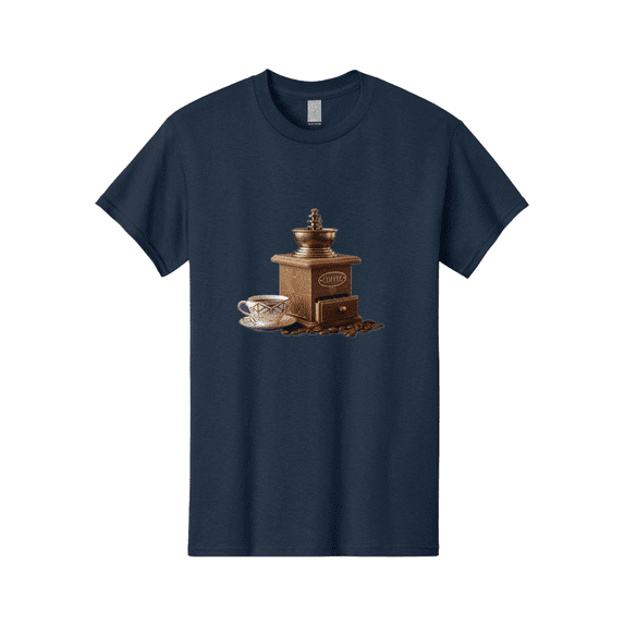 Coffee-Grinder Mens Graphic Tee, 100% Cotton, Casual Summer Wear-BAA374