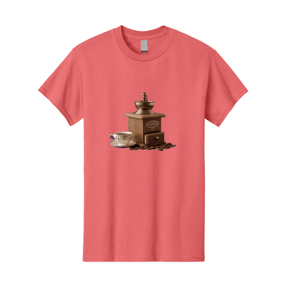 Coffee-Grinder Mens Graphic Tee, 100% Cotton, Casual Summer Wear-BAA374