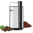 thumbnail image 1 of Coffee Grinder, Wancle Electric Coffee Grinder, Quiet Spice Grinder, One Touch Coffee Mill for Beans, Spices and More, with Clean Brush, Stainless Steel (Black+Stainless Steel), 1 of 6