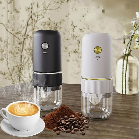 Coffee Grinder under $5! kkbbma Wireless Coffee Grinder with Ceramic Burrs, Portable Rechargeable Bean Grinder, Compact Mill for Espresso & Drip