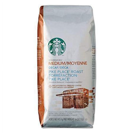 Coffee, Ground, Pike Place Decaf, 1lb Bag | Bundle of 5 Each