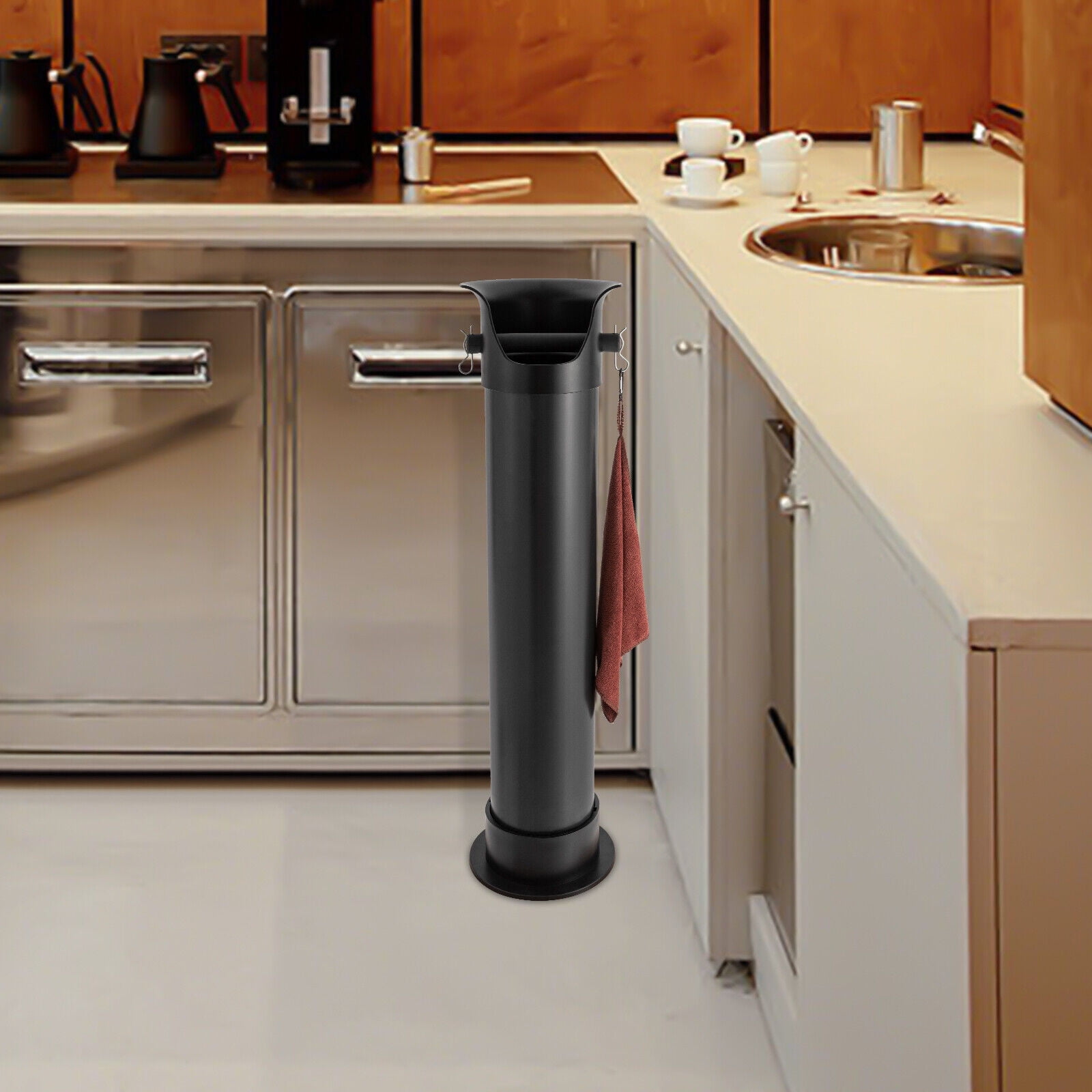 Coffee Grounds Bucket Knock Box for Coffee Grounds Floor Standing