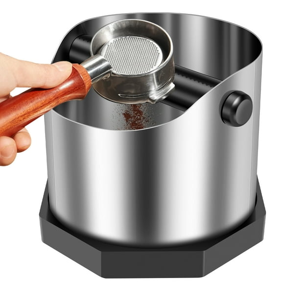 Coffee Grounds Knock Box 750 ml Stainless Steel Espresso Coffee Knock Box with Non Slip Base for Home Bar Restaurant
