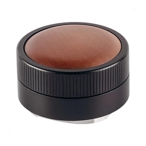 Coffee Grounds Leveler Real Wood Stainless Steel Materials Quick Setup Coffee Powder Leveler Tool for Espresso Machines