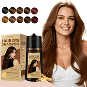 Coffee Hair Dye Shampoo 3-in-1, Magic Hair Color Shampoo - Gray Coverage, Gift for Women Men, Champu Para Canas 500ml
