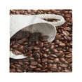 thumbnail image 1 of Coffee Head Scarf, Real Image of Beans in a Cup, Head Wrap, 3 Sizes, by Ambesonne, 1 of 2