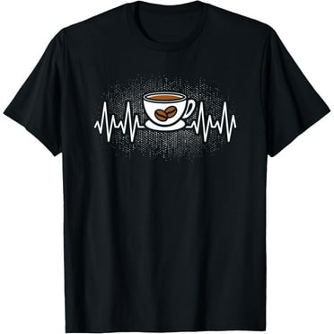 Coffee Heartbeat Cup Of Coffee Coffee Men Women T-Shirt100% cotton