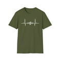 thumbnail image 1 of Coffee Heartbeat, Gildan Unisex Softstyle T-Shirt, Graphic Tee, S-3XL, 1 of 3