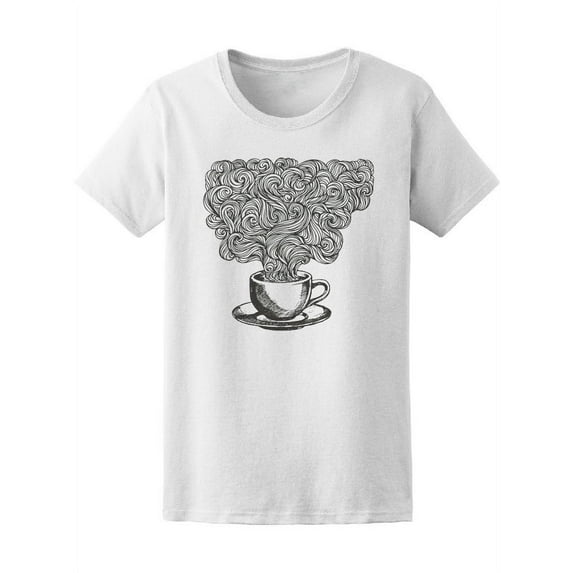 Coffee Henna Mandala Zendoodle Tee Women's -Image by Shutterstock