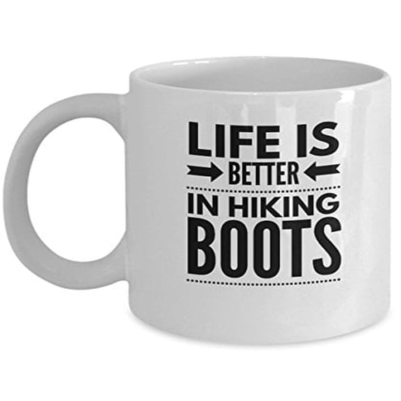 Explorer 11 oz Coffee Mug - Life Is Better In Boots White Ceramic Gift
