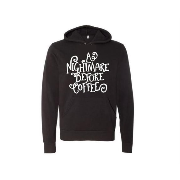 Coffee Hoodie, A Nightmare Before Coffee, Halloween Hoodie, Unisex Hoodies, Halloween Apparel, Coffee Lover, Fashion, Trick Or Treat, Coffee, Black, LARGE