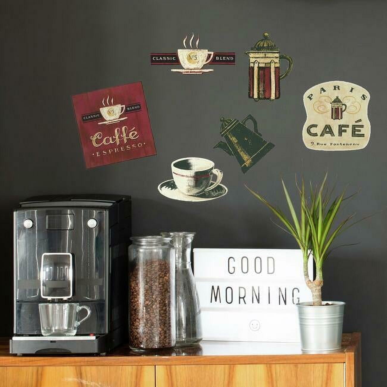 Coffee House Peel And Stick Wall Decals RMK1254SCS Kitchen Dining Room ...