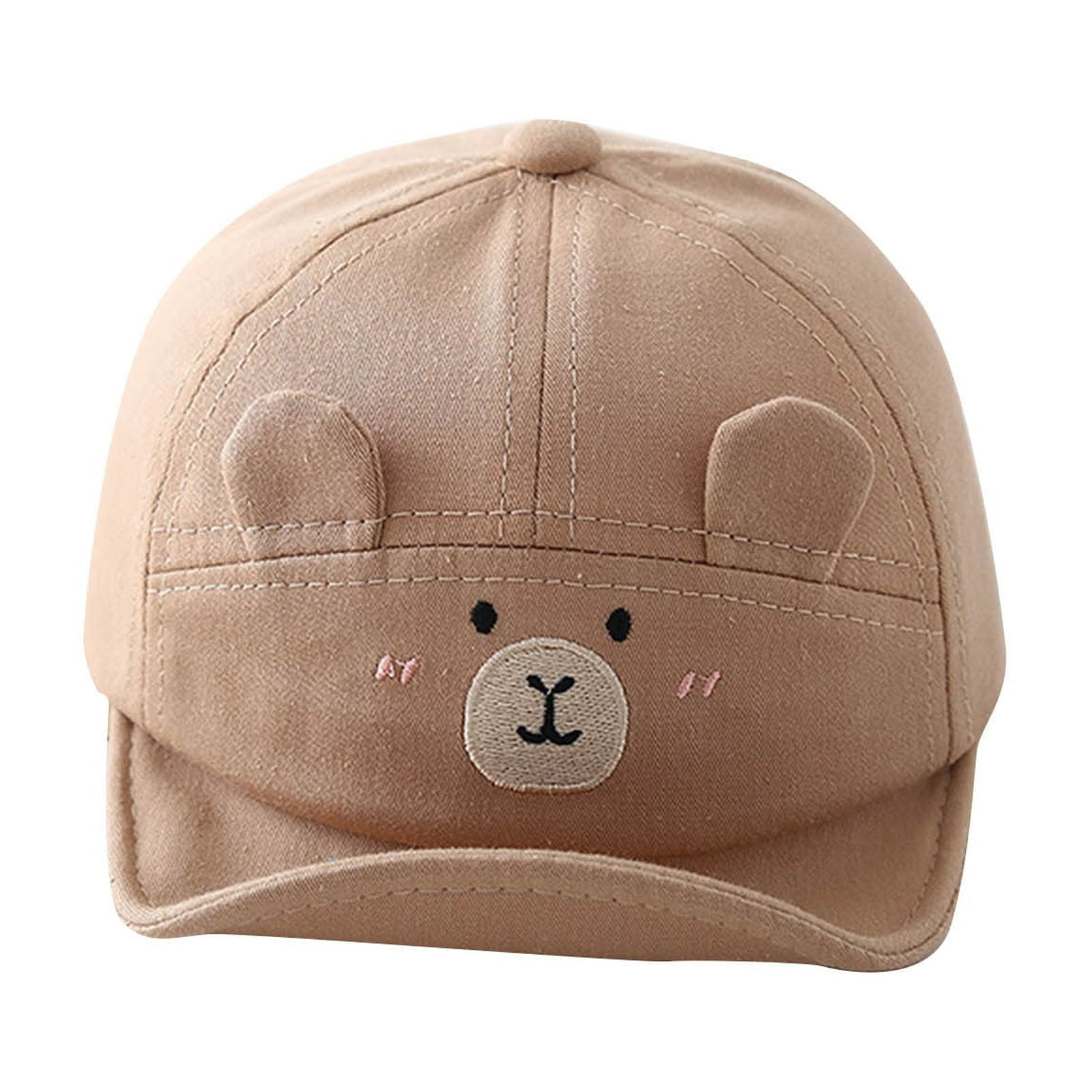 Coffee Infant Hat With Bear Design And Coffee Color For Sunshade And ...