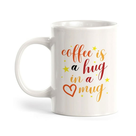 Coffee Is A Hug In A Mug 11oz Plastic Coffee Mug | Funny Home & Office Cups