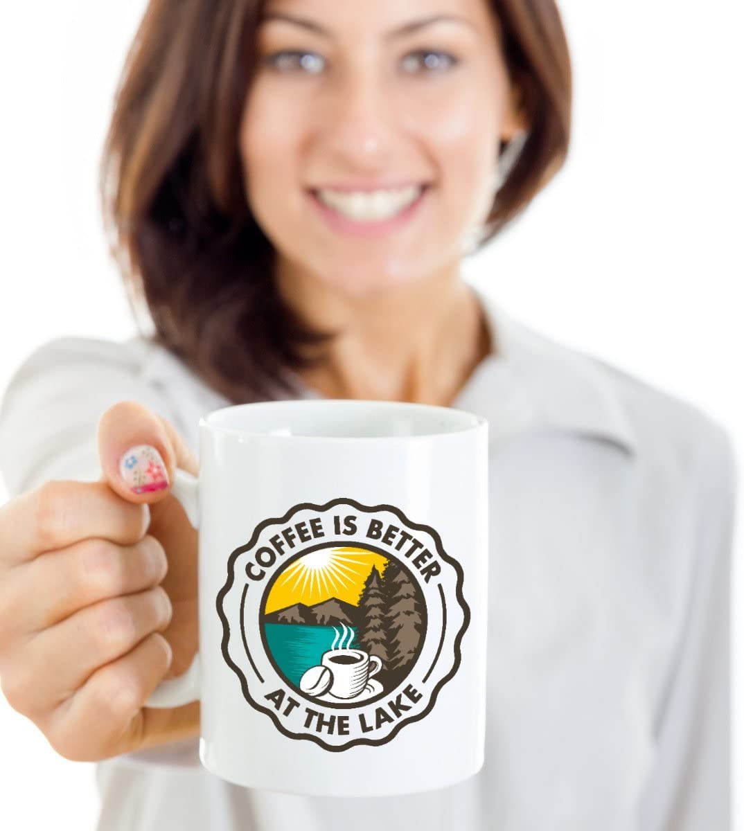 Coffee Is Better At The Lake Coffee & Tea Gift Mug And Lake Lover Theme