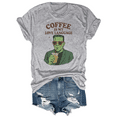 thumbnail image 1 of Coffee Is My Love Language Shirt Funny Halloween T-Shirt, 1 of 8