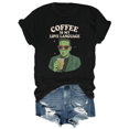 thumbnail image 1 of Coffee Is My Love Language Shirt Funny Halloween T-Shirt, 1 of 8