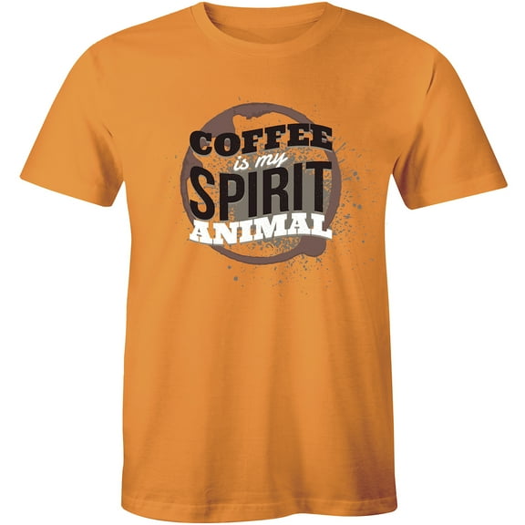 Coffee Is My Spirit Animal Funny Brewed Hot Drink Lover Gifts Men's T-Shirt