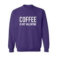 thumbnail image 1 of Coffee Is My Valentine Crewneck Sweatshirt, 1 of 2