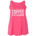 thumbnail image 1 of Coffee Is My Valentine Womens Tank Top, 1 of 1