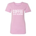 thumbnail image 1 of Coffee Is My Valentine Womens crewneck tee, 1 of 3