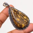 thumbnail image 1 of Coffee Jasper Pear Shape Gemstone Handmade Fashion Pendant Jewelry 2.60" SA 368, 1 of 2