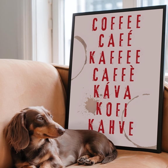 Coffee Kava Kitchen Print Poster Cafe Wall Art, Size 16x24 UNFFRAMED F03.1.8l622