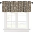 thumbnail image 1 of Coffee Kitchen Curtain Valance, Farmhouse Country Coffee Vintage Valance for Kitchen Windows Bathroom Living Room Bedroom W54xL18in 1 Panels, 1 of 6
