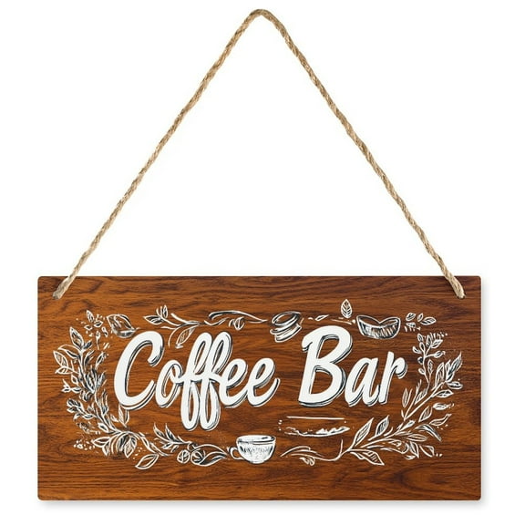 Coffee Kitchen Decor Sign Coffee Bar Signs Coffee Wall Art Wood Sign For Coffee Station Decor Coffee Decorations 5 X 10 Inch