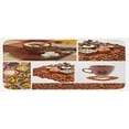thumbnail image 1 of Coffee Kitchen Mat, Group of Chocolate Sweets Muffins Coffee Beans and Mugs Cappuccino Pastries, Plush Decorative Kitchen Mat with Non Slip Backing, 47" X 19", Multicolor, by Ambesonne, 1 of 1