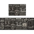 thumbnail image 1 of Coffee Kitchen Mat Set of 2 Non Slip Kitchen Runner Rug Throw Rugs Indoor/Outdoor Floor Mat for Home Kitchen Entrance Door Mat Non Slip Anti Fatigue Mats 17x24+17x48inch, 1 of 6
