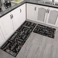 thumbnail image 1 of Coffee Kitchen Mat Set of 2 Non Slip Kitchen Runner Rug Throw Rugs Indoor/Outdoor Floor Mat for Home Kitchen-17*24 + 17*47 inches, 1 of 5