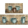 thumbnail image 1 of Coffee Kitchen Mats for Floor Set of 2,Mats for Kitchen Floor, Comfort Standing Coffee Kitchen Rugs and Mat, Non-Slip Farmhouse Rug, Kitchen Floor Mat 17'' X 47'' + 17'' X 30'', 1 of 7